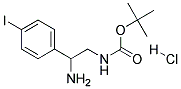 [2-AMINO-2-(4-IODO-PHENYL)-ETHYL]-CARBAMIC ACID TERT-BUTYL ESTER HYDROCHLORIDE Struktur