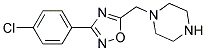 1-[[3-(4-CHLOROPHENYL)-1,2,4-OXADIAZOL-5-YL]METHYL]PIPERAZINE Struktur