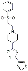 1-[2-(PHENYLSULFONYL)ETHYL]-4-[3-(3-THIENYL)-1,2,4-OXADIAZOL-5-YL]PIPERIDINE Struktur