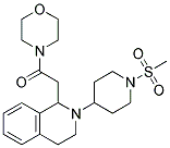 2-[1-(METHYLSULFONYL)PIPERIDIN-4-YL]-1-(2-MORPHOLIN-4-YL-2-OXOETHYL)-1,2,3,4-TETRAHYDROISOQUINOLINE Struktur