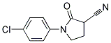 1-(4-Chlorophenyl)-2-oxopyrrolidine-3-carbonitrile Struktur