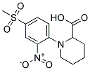 1-[4-(Methylsulphonyl)-2-nitrophenyl]piperidine-2-carboxylic acid Struktur