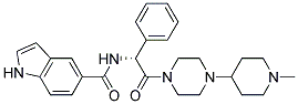 1H-INDOLE-5-CARBOXYLIC ACID {(R)-2-[4-(1-METHYL-PIPERIDIN-4-YL)-PIPERAZIN-1-YL]-2-OXO-1-PHENYL-ETHYL}-AMIDE Struktur