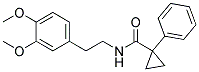 1-PHENYL-CYCLOPROPANECARBOXYLIC ACID [2-(3,4-DIMETHOXY-PHENYL)-ETHYL]-AMIDE Struktur