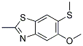 2-METHYL-5-METHOXY-6-METHYLTHIO BENZOTHIAZOLE Struktur