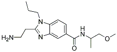 2-(2-AMINO-ETHYL)-1-PROPYL-1H-BENZOIMIDAZOLE-5-CARBOXYLIC ACID (2-METHOXY-1-METHYL-ETHYL)-AMIDE Struktur