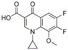 1-Cyclopropyl-6,7-Difluoro-8-Methoxy-1,4-Dihydro-4-Oxoquinoline-3-CarboxylicAcid Struktur