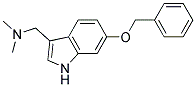 1-[6-(benzyloxy)-1H-indol-3-yl]-N,N-dimethylmethanamine Struktur