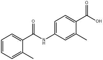 2-methyl-4-(2-methyl-benzoylamino)-benzoic acid Structure