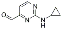 2-Cyclopropylamino 4-Pyrimidine Carbaldehyde Struktur