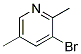 2-METHYL-3-BROMO-5-METHYLPYRIDINE Struktur