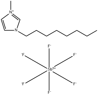 1-OCTYL-3-METHYLIMIDAZOLIUM HEXAFLUOROANTIMONATE Struktur