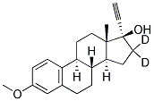 17A-ETHYNYLESTRADIOL-16,16-D2 3-METHYL ETHER Struktur