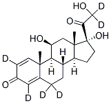 1,4-PREGNADIEN-11B,17A,21-TRIOL-3,20-DIONE-2,4,6,6,21,21-D6 Struktur