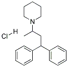 1-(1-METHYL-3,3-DIPHENYLPROPYL)PIPERIDINE HYDROCHLORIDE Struktur