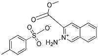 2-AMINO-3-(METHOXYCARBONYL)ISOQUINOLINIUM 4-METHYLBENZENE-1-SULPHONATE Struktur