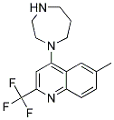 1-[6-METHYL-2-(TRIFLUOROMETHYL)QUINOL-4-YL]HOMOPIPERAZIN Struktur