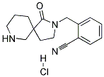 2-((1-OXO-2,7-DIAZASPIRO[4.5]DECAN-2-YL)METHYL)BENZONITRILE HYDROCHLORIDE Structure