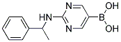 (2-[(1-PHENYLETHYL)AMINO]PYRIMIDIN-5-YL)BORONIC ACID Struktur