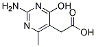 (2-AMINO-4-HYDROXY-6-METHYLPYRIMIDIN-5-YL)ACETIC ACID Struktur