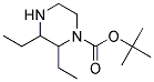 2,3-DIETHYL-PIPERAZINE-1-CARBOXYLIC ACID TERT-BUTYL ESTER Struktur