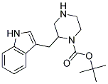 2-(1H-INDOL-3-YLMETHYL)-PIPERAZINE-1-CARBOXYLIC ACID TERT-BUTYL ESTER Struktur