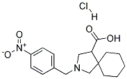 2-(4-NITRO-BENZYL)-2-AZA-SPIRO[4.5]DECANE-4-CARBOXYLIC ACID HYDROCHLORIDE Struktur