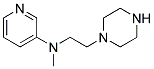 1[2-(3-PYRIDYLMETHYLAMINO)ETHYL]PIPERAZINE Struktur