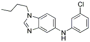 (1-BUTYL-1H-BENZOIMIDAZOL-5-YL)-(3-CHLORO-PHENYL)-AMINE Struktur