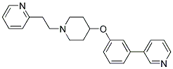 2-(2-[4-(3-PYRIDIN-3-YLPHENOXY)PIPERIDIN-1-YL]ETHYL)PYRIDINE Struktur