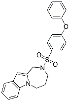 2-[(4-PHENOXYPHENYL)SULFONYL]-2,3,4,5-TETRAHYDRO-1H-[1,4]DIAZEPINO[1,2-A]INDOLE Struktur