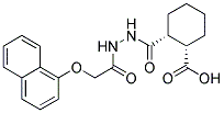 (1S,2R)-2-((2-[(1-NAPHTHYLOXY)ACETYL]HYDRAZINO)CARBONYL)CYCLOHEXANECARBOXYLIC ACID Struktur