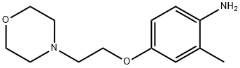 2-METHYL-4-[2-(4-MORPHOLINYL)ETHOXY]PHENYLAMINE Struktur