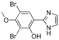 2,4-DIBROMO-6-(1H-IMIDAZOL-2-YL)-3-METHOXY-PHENOL Struktur