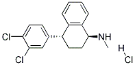 (1S,4R)-4-(3,4-DICHLOROPHENYL)-1,2,3,4-TETRAHYDRO-N-METHYL-1-NAPHTHALENAMINE HYDROCHLORIDE Struktur