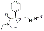 (1S,2R)-2-AZIDOMETHYL-1-PHENYL-CYCLOPROPANECARBOXYLIC ACID DIETHYLAMIDE Struktur