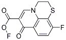 ,10-DIFLUORO-7-OXO-2,3-DIHYDRO-7H-PIRIDO[1,2,3-DE][1,4]BENZOTHI AZINE-6-CARBOXYLIC ACID Struktur