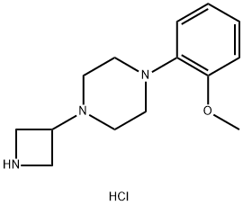 1-AZETIDIN-3-YL-4-(2-METHOXY-PHENYL)-PIPERAZINE TRIHYDROCHLORIDE Struktur