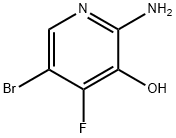 2-AMINO-5-BROMO-4-FLUORO-3-HYDROXYPYRIDINE Struktur