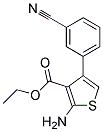 2-AMINO-4-(3-CYANO-PHENYL)-THIOPHENE-3-CARBOXYLIC ACID ETHYL ESTER Struktur