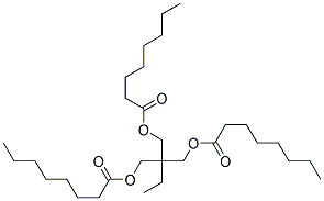 1,1,1-Trimethylolpropane trioctanoate Struktur