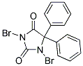 1,3-DIBROMO-5,5-DIPHENYL-2,4-IMIDAZOLIDINEDIONE Struktur