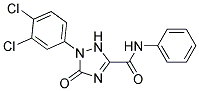 1-(3,4-Dichlorophenyl)-2,5-dihydro-5-oxo-1H-1,2,4-triazole-3-carboxylicacidphenylamide Struktur