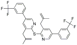 2-Methyl-2-propenyl-5-(3-(trifluoromethyl)phenyl)-2-pyridinyl sulfide Struktur