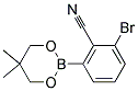 2-BROMO-6-(5,5-DIMETHYL-1,3,2-DIOXABORINAN-2-YL)BENZONITRILE Struktur