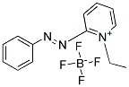 1-ETHYL-2-(PHENYLAZO)-PYRIDINIUM TETRAFLUOROBORATE Struktur