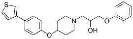 1-PHENOXY-3-(4-[4-(3-THIENYL)PHENOXY]PIPERIDIN-1-YL)PROPAN-2-OL Struktur