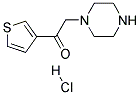 1-PIPERAZIN-1-YL-2-THIOPHEN-3-YL-ETHANONE HYDROCHLORIDE Struktur