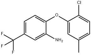 2-(2-CHLORO-5-METHYLPHENOXY)-5-(TRIFLUOROMETHYL)-PHENYLAMINE Struktur