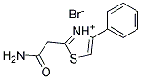 2-(2-AMINO-2-OXOETHYL)-4-PHENYL-1,3-THIAZOL-3-IUM BROMIDE Struktur